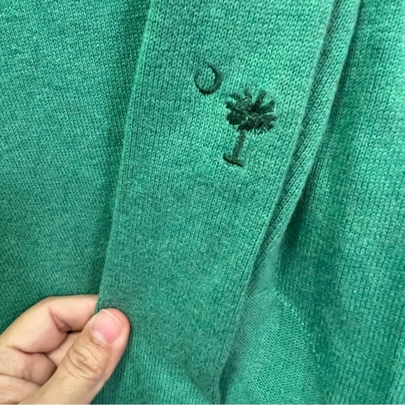 Alex Cannon Quarter zip Sweater Cotton Green 
Medium - Picture 3 of 6